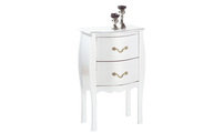 Consola / mesita de noche 2 cajones � color blanco