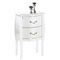 Consola / mesita de noche 2 cajones � color blanco