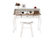 Escritorio barroco madera blanco SOFIA