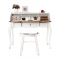 Escritorio barroco madera blanco SOFIA