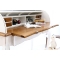 Escritorio barroco madera blanco SOFIA