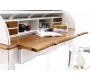 Escritorio barroco madera blanco SOFIA