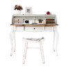 Escritorio barroco madera blanco SOFIA