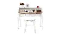 Escritorio barroco madera blanco SOFIA