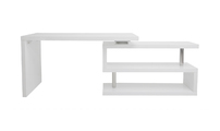 Escritorio de dise&ntilde;o blanco lacado amovible MAX