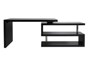 Escritorio de dise&ntilde;o negro lacado amovible MAX