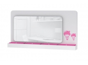 Espejo infantil blanco y rosa MARCHANDE