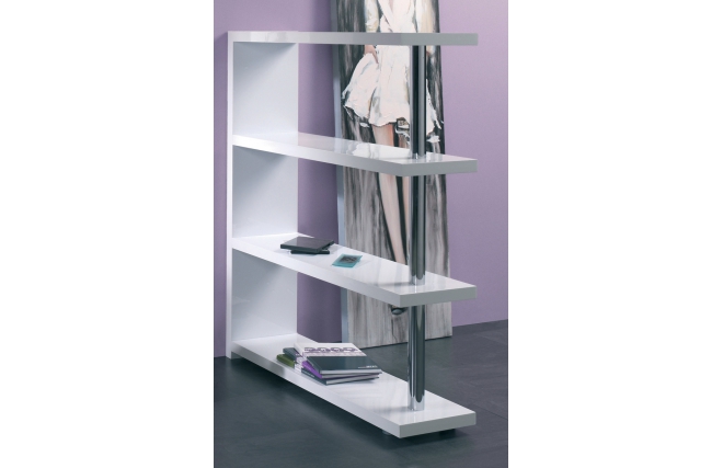 Estanteria de dise&ntilde;o lacada blanca NEW MATIX