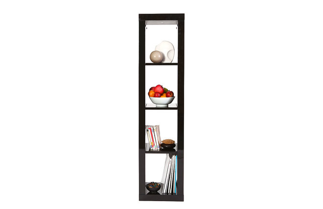 Estanteria de dise&ntilde;o lacada negra HAILY