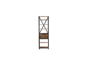 Estanteria estilo industrial de metal y madera maciza ATELIER 