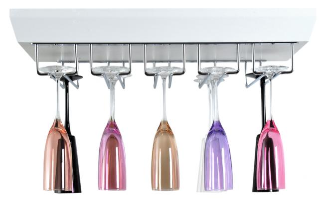 Estanteria para copas CALIFORNIA - de color blanco