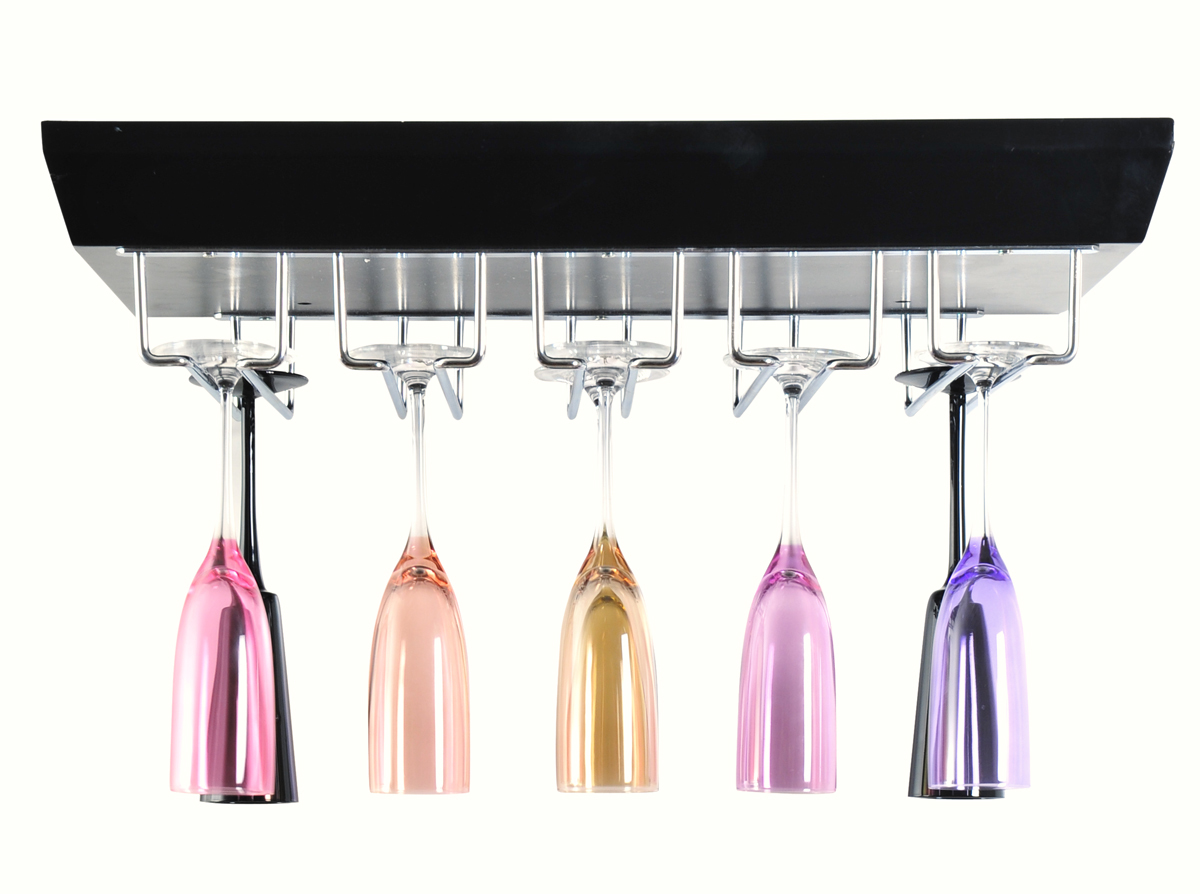 Estanteria para copas CALIFORNIA - de color negro