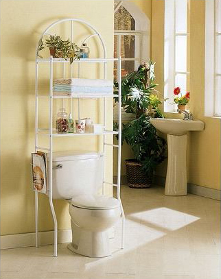 Estanter&iacute;a para cuarto de ba&ntilde;o de color blanco CLOE