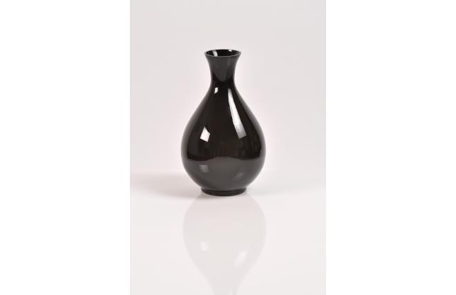 Florero de dise&ntilde;o negro RASSUR
