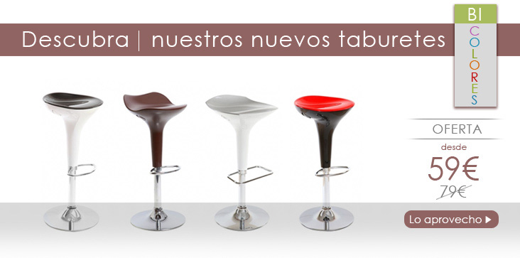 collection tabouret bicolor