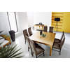 La mesa JADON con ala desplegable de roble macizo y de color roble claro image pub1