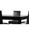 La mesa JADON de roble y de color wenge