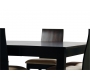 La mesa JADON de roble y de color wenge