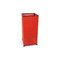 L&aacute;mpara de sobre mesa Guilin rectangular de bamb&uacute; color naranja