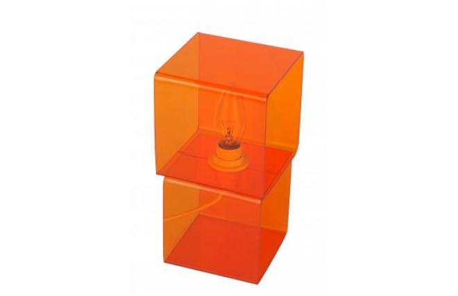 L&aacute;mpara de sobre mesa POP de color naranja