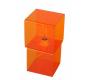 L&aacute;mpara de sobre mesa POP de color naranja