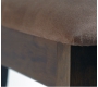 Lote de 2 sillas BELLA de color marron casta&ntilde;o y el asiento de color marr&oacute;n oscuro