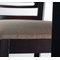 Lote de 2 sillas de bar Ellen de roble macizo y de color wenge