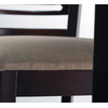 Lote de 2 sillas de bar Ellen de roble macizo y de color wenge image pub1