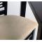Lote de 2 sillas de bar Ellen de roble macizo y de color wenge y con asiento de color claro