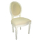 Lote de 2 sillas de cocina / comedor MEDAILLON � color blanco