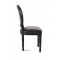 Lote de 2 sillas de cocina / comedor MEDAILLON � color negro