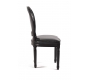 Lote de 2 sillas de cocina / comedor MEDAILLON � color negro