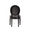 Lote de 2 sillas de cocina / comedor MEDAILLON � color negro