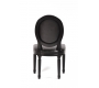 Lote de 2 sillas de cocina / comedor MEDAILLON � color negro