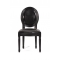 Lote de 2 sillas de cocina / comedor MEDAILLON � color negro