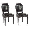 Lote de 2 sillas de cocina / comedor MEDAILLON � color negro image pub1