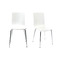 Lote de 2 sillas de dise&ntilde;o color blanco NELLY