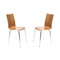 Lote de 2 sillas de dise&ntilde;o color madera natural ELLA