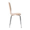 Lote de 2 sillas de dise&ntilde;o color madera natural ELLA