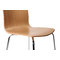 Lote de 2 sillas de dise&ntilde;o color madera natural ELLA