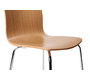 Lote de 2 sillas de dise&ntilde;o color madera natural ELLA