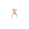 Lote de 2 sillas de dise&ntilde;o color madera natural oscura LENA