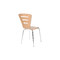 Lote de 2 sillas de dise&ntilde;o color madera natural oscura LENA