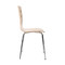 Lote de 2 sillas de dise&ntilde;o color madera natural TARA