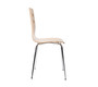 Lote de 2 sillas de dise&ntilde;o color madera natural TARA