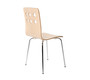 Lote de 2 sillas de dise&ntilde;o color madera natural TARA