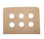 Lote de 2 sillas de dise&ntilde;o color madera natural TARA