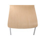 Lote de 2 sillas de dise&ntilde;o color madera natural TARA