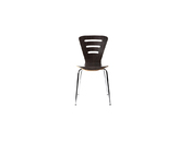 Lote de 2 sillas de dise&ntilde;o de madera color negro LENA