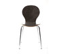 Lote de 2 sillas de dise&ntilde;o de madera marr&oacute;n oscuro NEW ABIGAIL